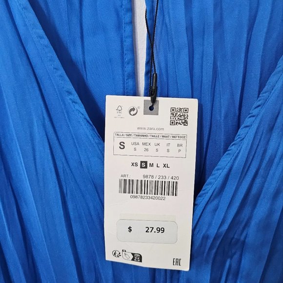 ZARA Satin Effect Short Dress(NWT) - Picture 9 of 11